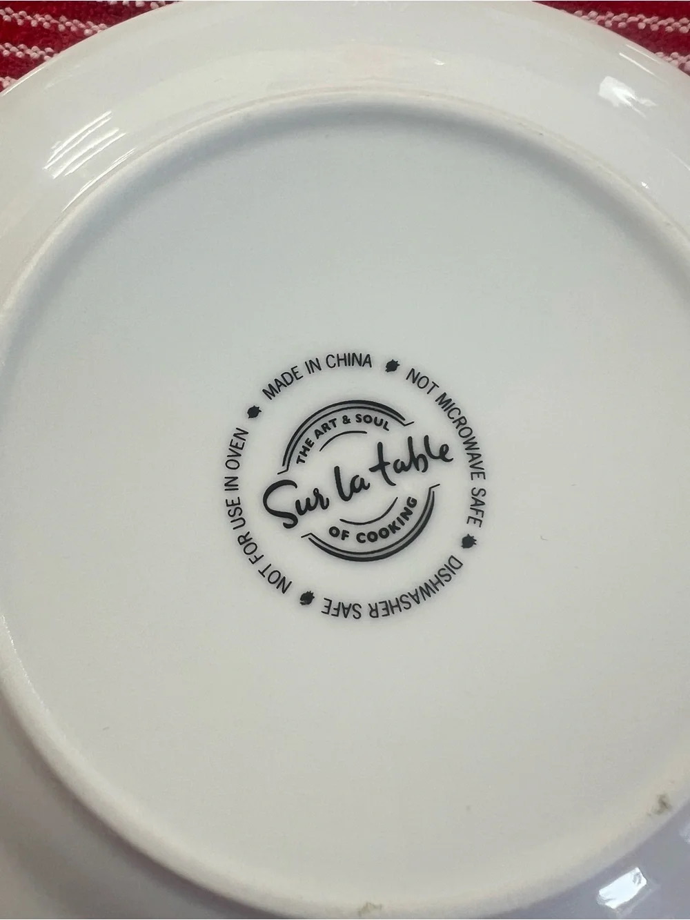 Sur La Table White Appetizer Plates Silver Crown Motif - Set of 5